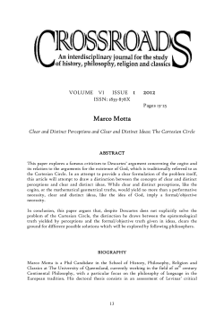 Clear and Distinct Perceptions and Clear and Distinct Ideas