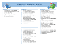 ROYAL OAKS ELEMENTARY SCHOOL