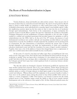 The Roots of Proto-Industrialization in Japan