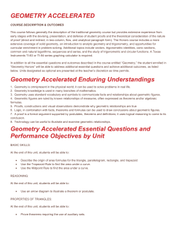 geometry accelerated