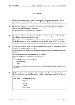 the tempest - Wey Valley School