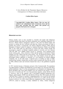 Lives Broken by the Tiananmen Square Massacre: Consequences