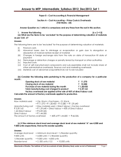 Paper 8 - Institute of Cost Accountants of India