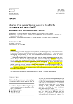 Silver or silver nanoparticles: a hazardous threat to
