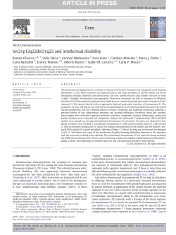 Inv21p12q22del21q22 and intellectual disability Gene