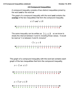 2-9 Compound Inequalities.notebook