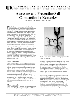 Assessing and Preventing Soil Compaction in Kentucky