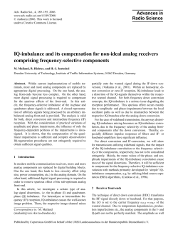 IQ-imbalance and its compensation for non
