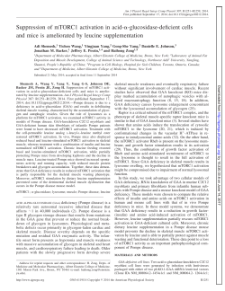 Suppression of mTORC1 activation in acid