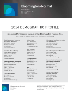 2014 demographic profile - Bloomington Normal Economic