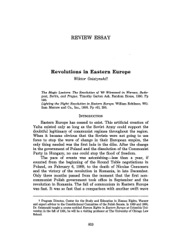 Revolutions in Eastern Europe (reviewing The