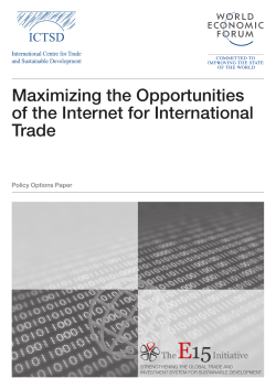 Maximizing the Opportunities of the Internet for International