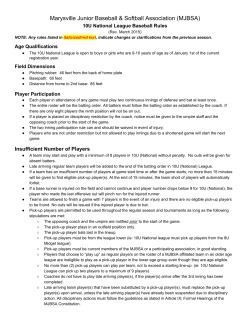 10U National League Rules