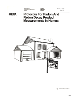 Protocols for Radon and Radon Decay Product Measurements in
