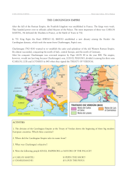 THE CAROLINGIAN EMPIRE
