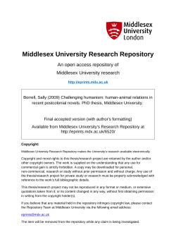 Challenging humanism: human-animal relations in recent