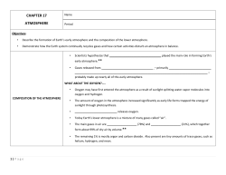 CHAPTER 17 ATMOSPHERE