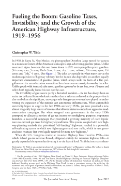 Gasoline Taxes, Invisibility, and the Growth of the
