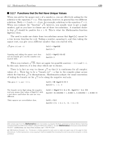3.2.7 Functions that Do Not Have Unique Values