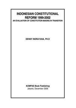 INDONESIAN CONSTITUTIONAL REFORM 1999-2002
