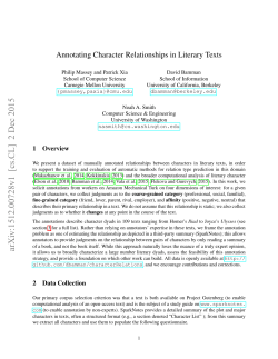 Annotating Character Relationships in Literary Texts