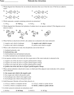 Name Molecule-Ion Attractions