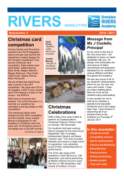 Newsletter 2 - Ormiston Rivers Academy