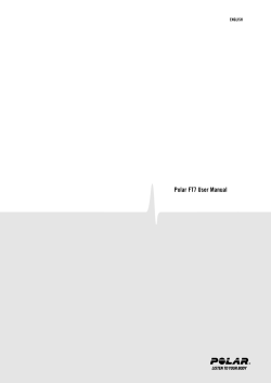 Polar FT7 User Manual