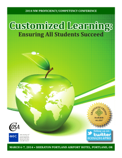 Customized Learning - Confederation of Oregon School