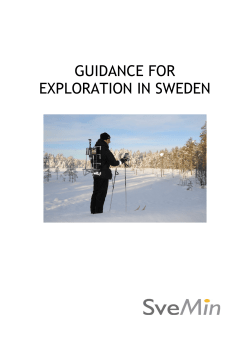 guidance for exploration in sweden