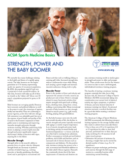 strength, power and the baby boomer