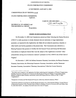 Order on Reconsideration