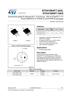 Datasheet - STMicroelectronics