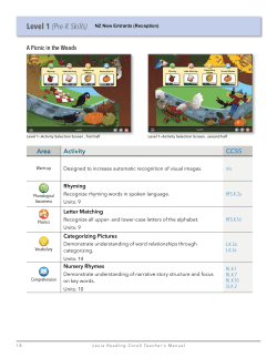 Level 1 (Pre-K Skills)