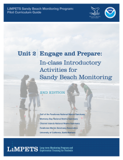 Unit 2 Engage and Prepare: In-class Introductory Activities for Sandy