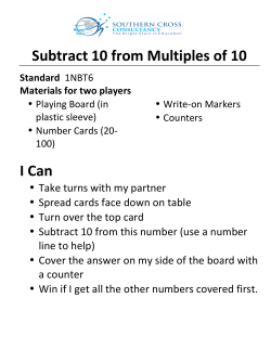 Subtract 10 from Multiples of 10 I Can