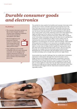 Durable consumer goods and electronics