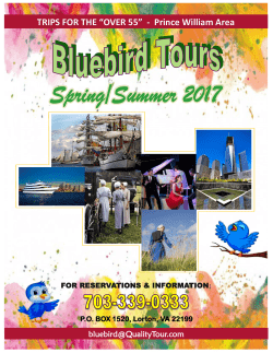 to View Blubird Tour Schedule