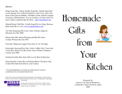 Homemade Gifts From Your Kitchen