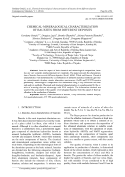 chemical-minerаlogical characterization of bauxites from different