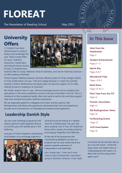 Newsletter May 2013