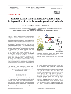 Sample acidification significantly alters stable isotope ratios of sulfur