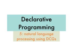 5: natural language processing using DCGs