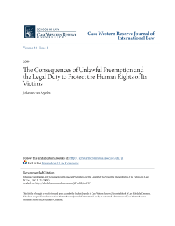 The Consequences of Unlawful Preemption and the Legal Duty to