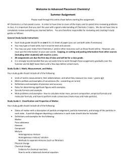 Summer Assignment - Broward County Schools