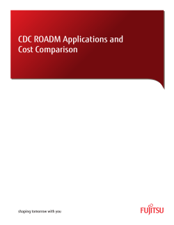 CDC ROADM Applications and Cost Comparison