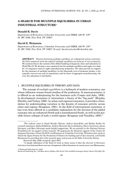 A Search for Multiple Equilibria in Urban Industrial Structure