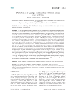 Disturbance in Georgia salt marshes: variation across space and time