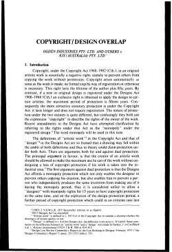 Mcgregor, Sheila --- "Copyright/Design Overlap: Ogden Industries