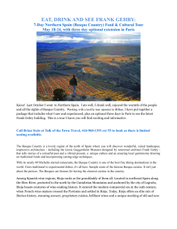 EAT, DRINK AND SEE FRANK GEHRY: